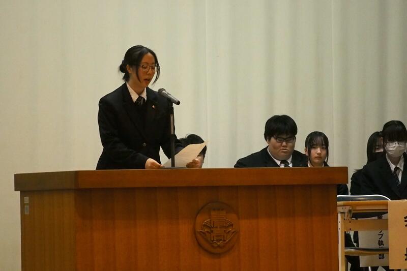 農ク会長より今年度の活動スローガンについて説明がありました